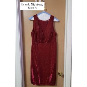 Red Shimmer Dress